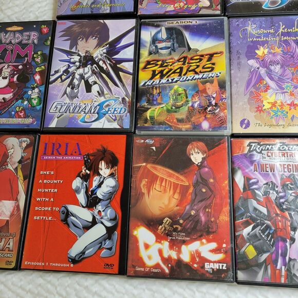 Anime DVDs Animated Stories Lot Gundam Inuyasha Iria Transformers Beast Wars TV - Picture 7 of 16
